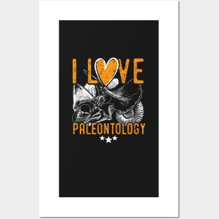 Paleontology tshirt saying I love paleontology - cool paleontologist gift ideas Posters and Art